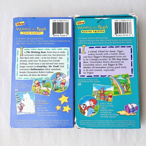 2 Winnie the Pooh VHS - Tested - Picture 2 of 9